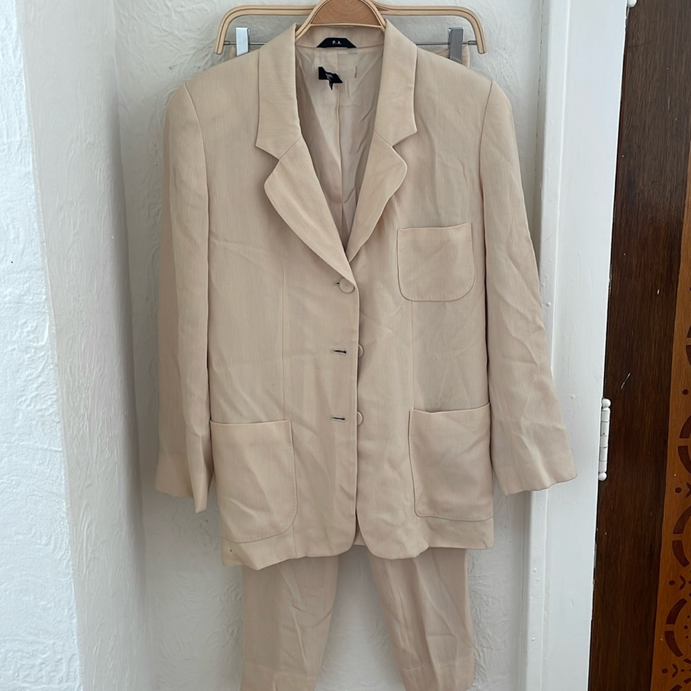 PHILIPPE ADEC PARIS Women's Suit Set Size 6 in Sable